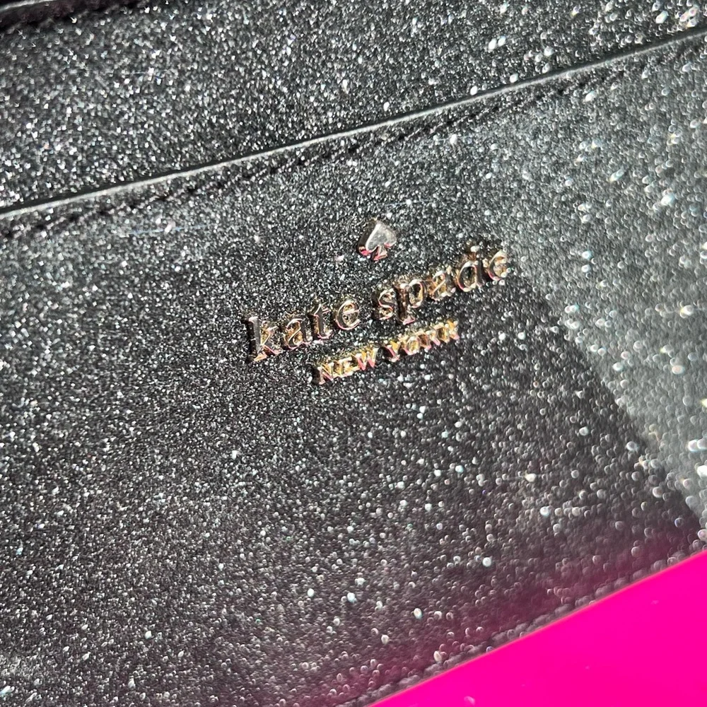 Kate Spade Black Sparkle Clutch